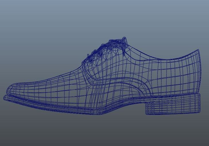 Formal black shoe Free 3D print model_2