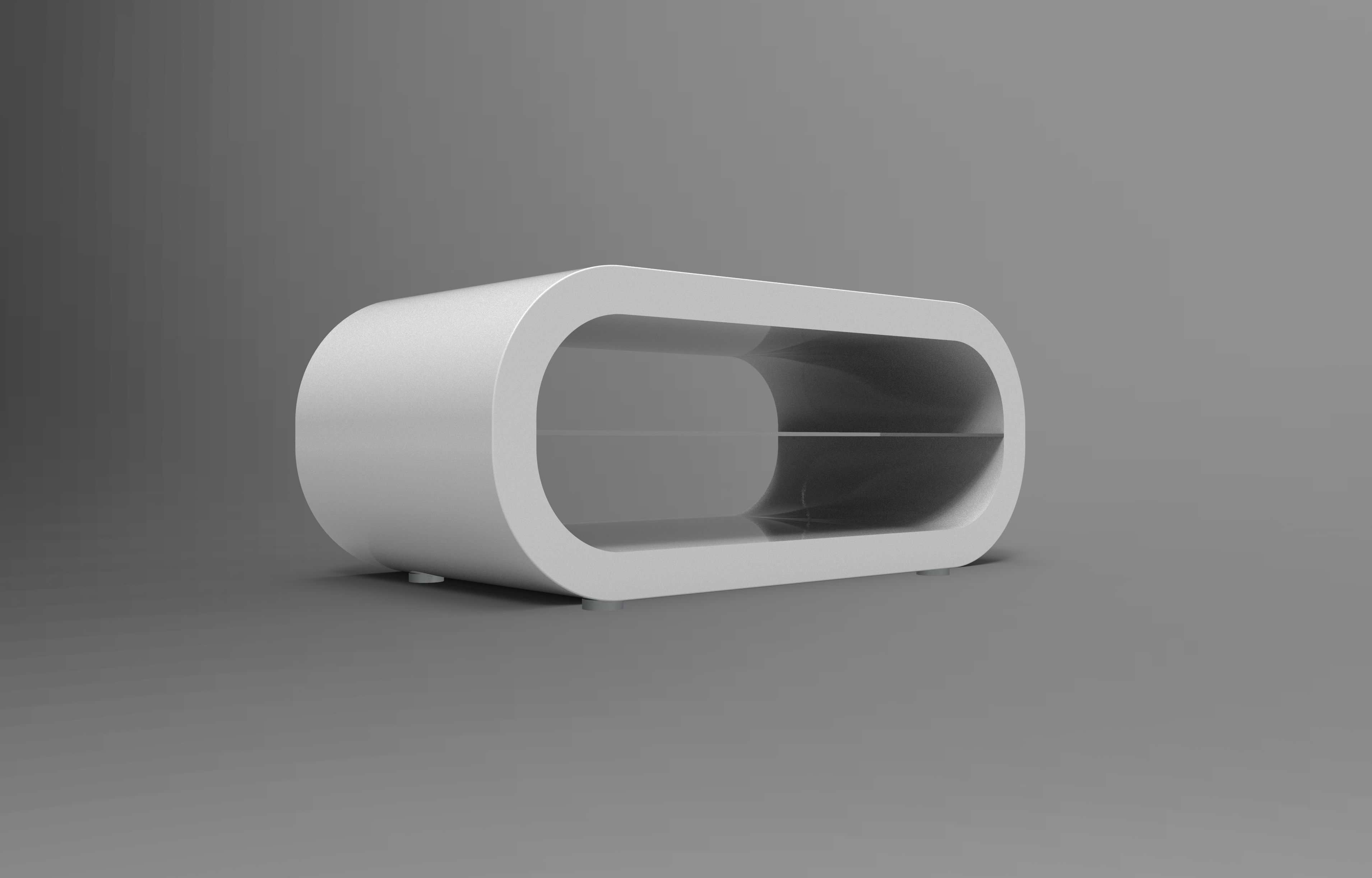 Futuristic TV Stand 3D model_4