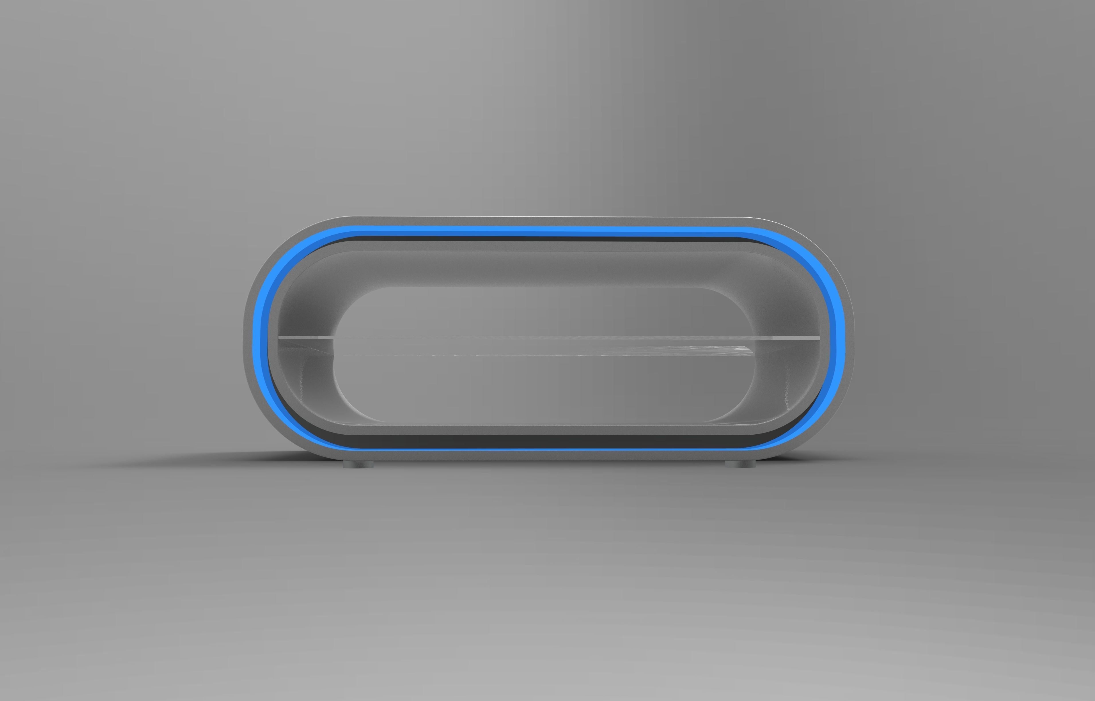 Futuristic TV Stand 3D model_3