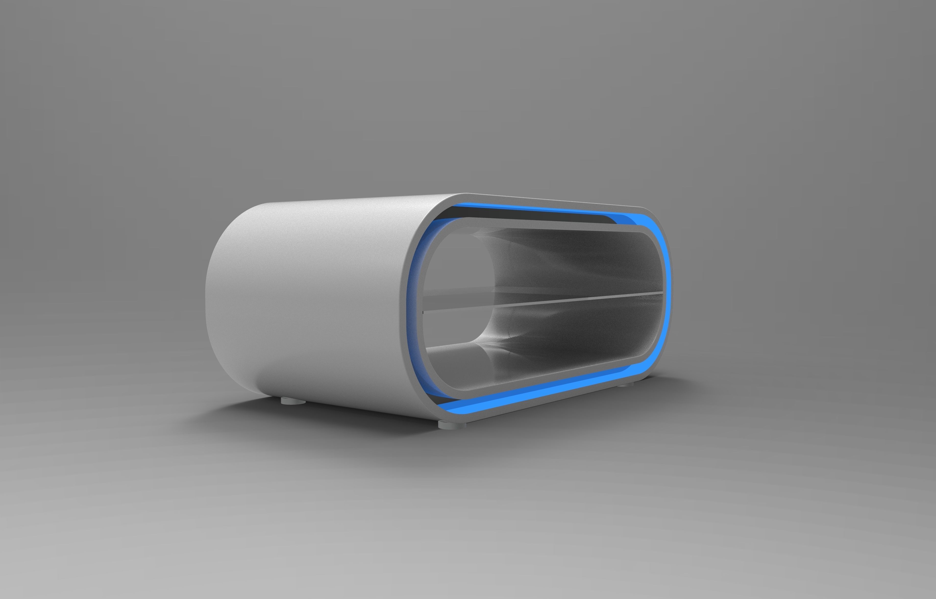 Futuristic TV Stand 3D model_1