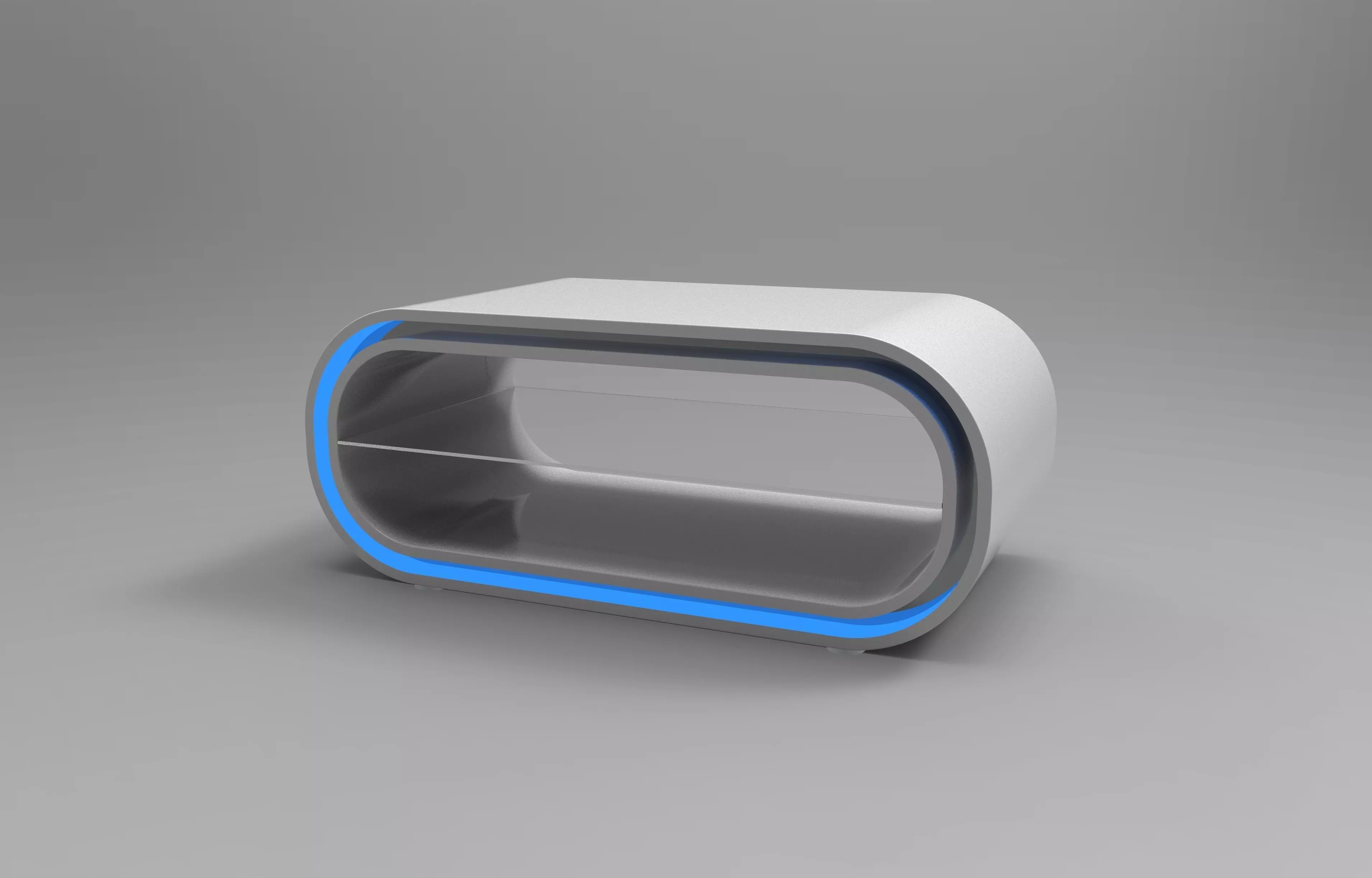 Futuristic TV Stand 3D model_0