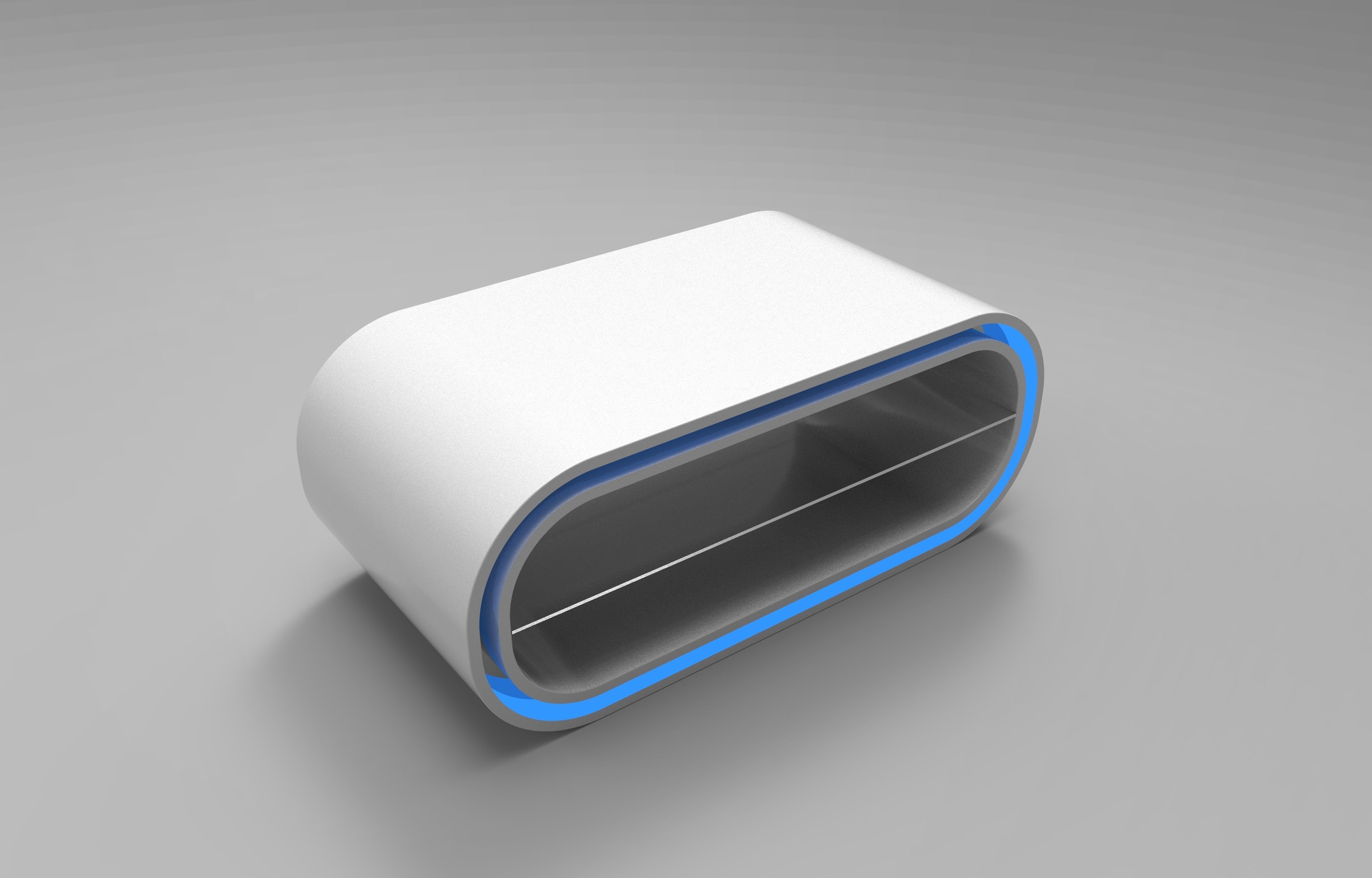 Futuristic TV Stand 3D model_2