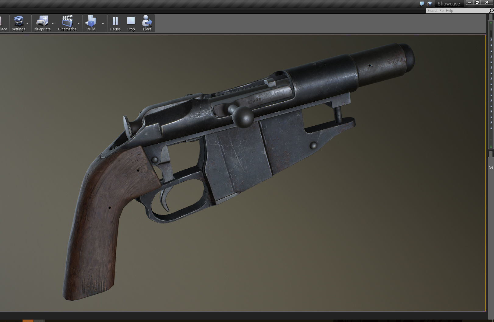 PBR Mosin Nagant Obrez Low-poly 3D model_7