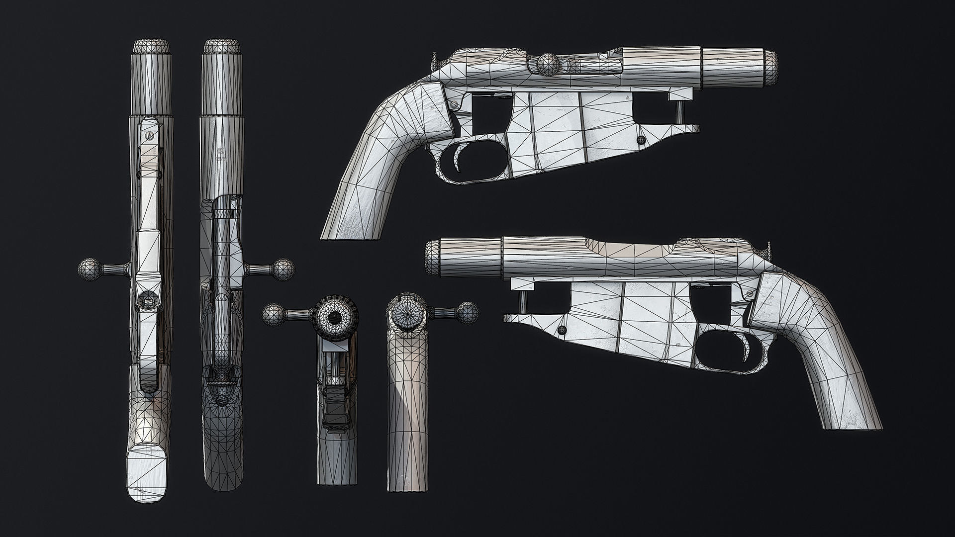 PBR Mosin Nagant Obrez Low-poly 3D model_11