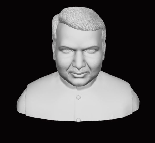 Devendra Fadnavis 3D Printable Model  3D print model_5