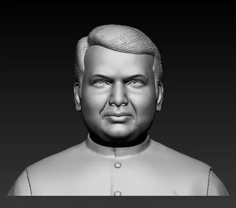 Devendra Fadnavis 3D Printable Model  3D print model_0
