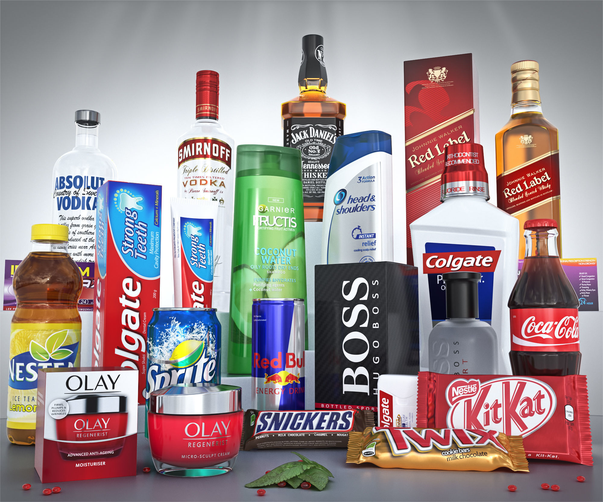 Packshot Generator 3DS Max Maya V-Ray Low-poly 3D model_13