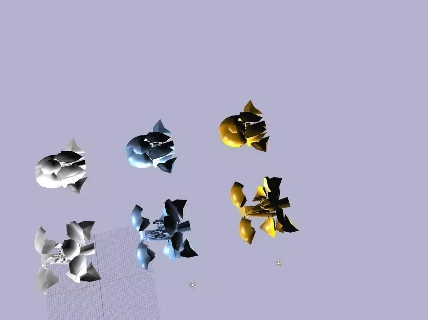 zanac enemy unit Free low-poly 3D model