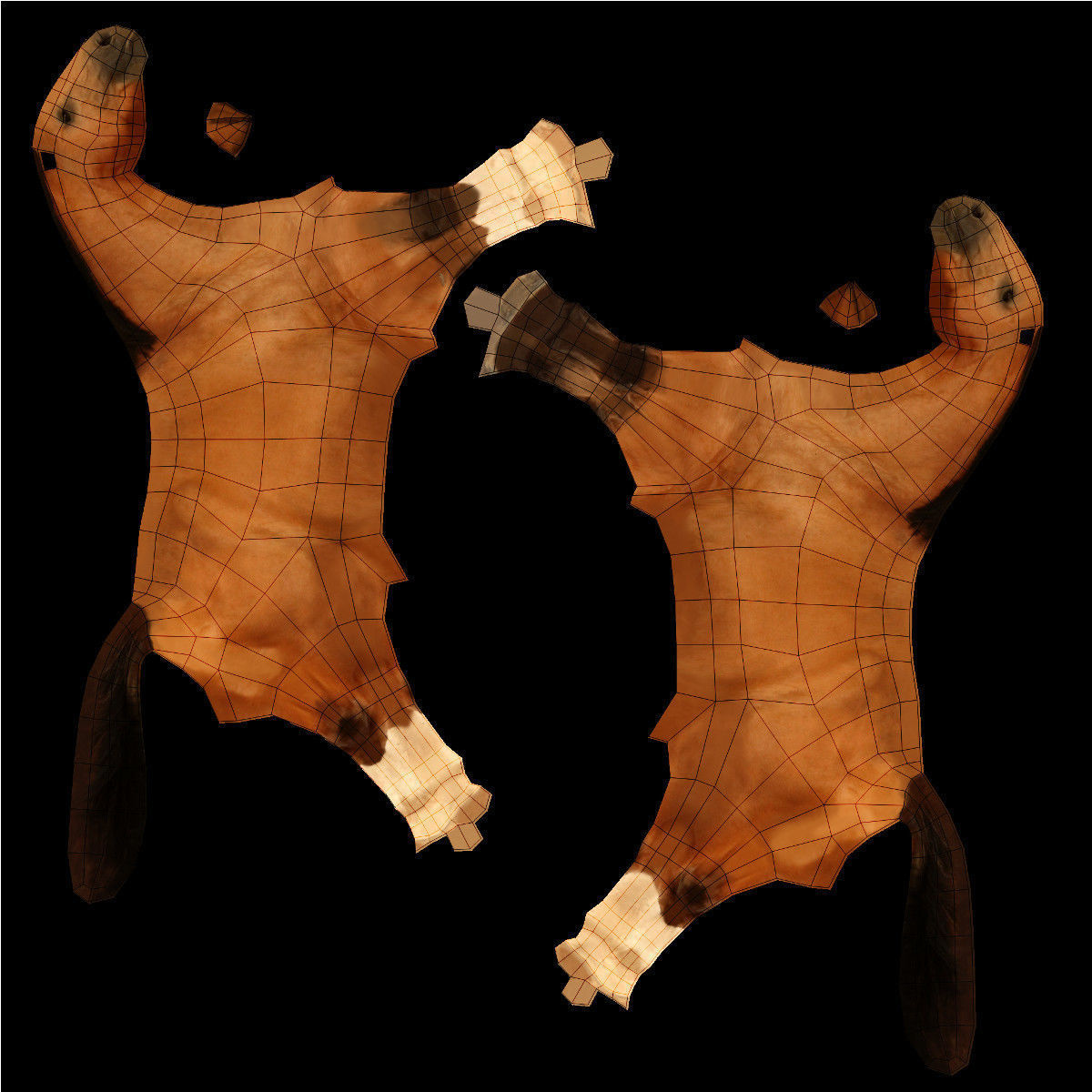 LowPoly Horse A Buckskin Low-poly 3D model_13