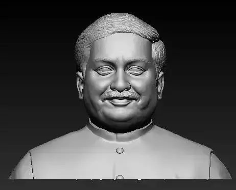 Manohar Parrikar 3D Printable Model  3D print model