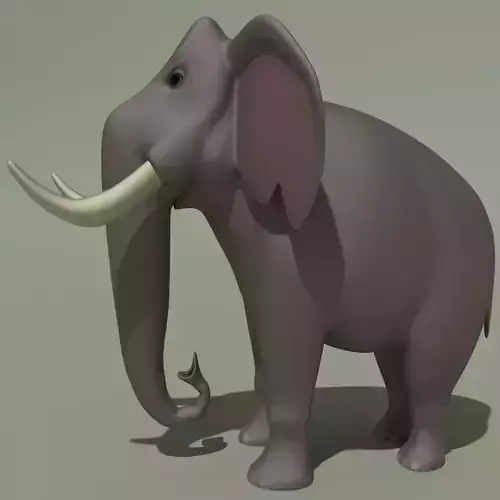 Animated Cartoon Elephant