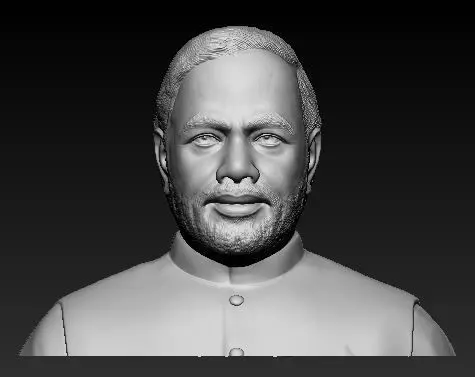 Narendra Modi 3D Printable Model  3D print model_0