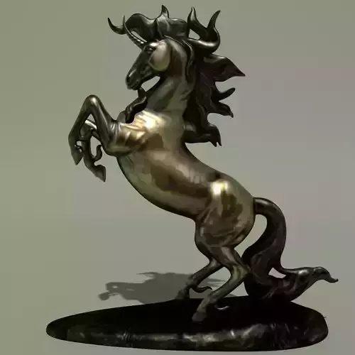 Unicorn Statuette 2F 3D model