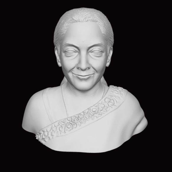 Nirmala Sitharaman 3D printable model 3D print model_5