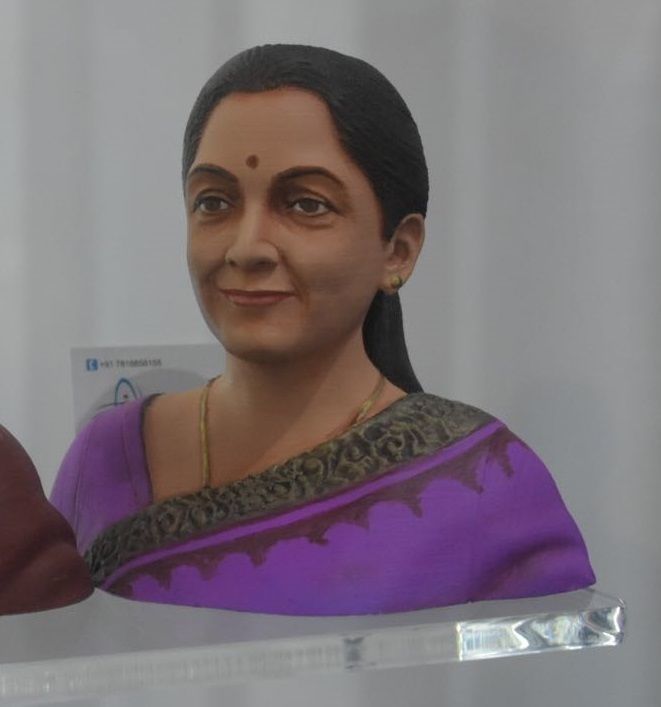 Nirmala Sitharaman 3D printable model 3D print model_4
