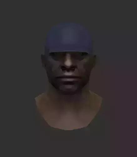 Johny man wearing cap 3D model