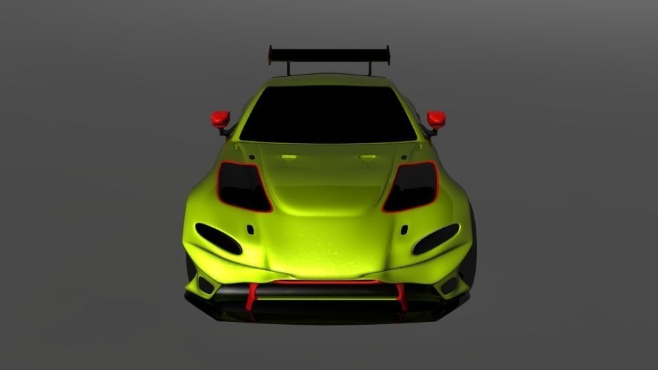 aston martin 2018 Low-poly 3D model_10