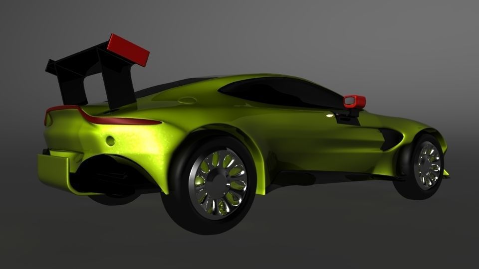 aston martin 2018 Low-poly 3D model_12