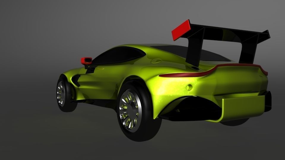 aston martin 2018 Low-poly 3D model_13