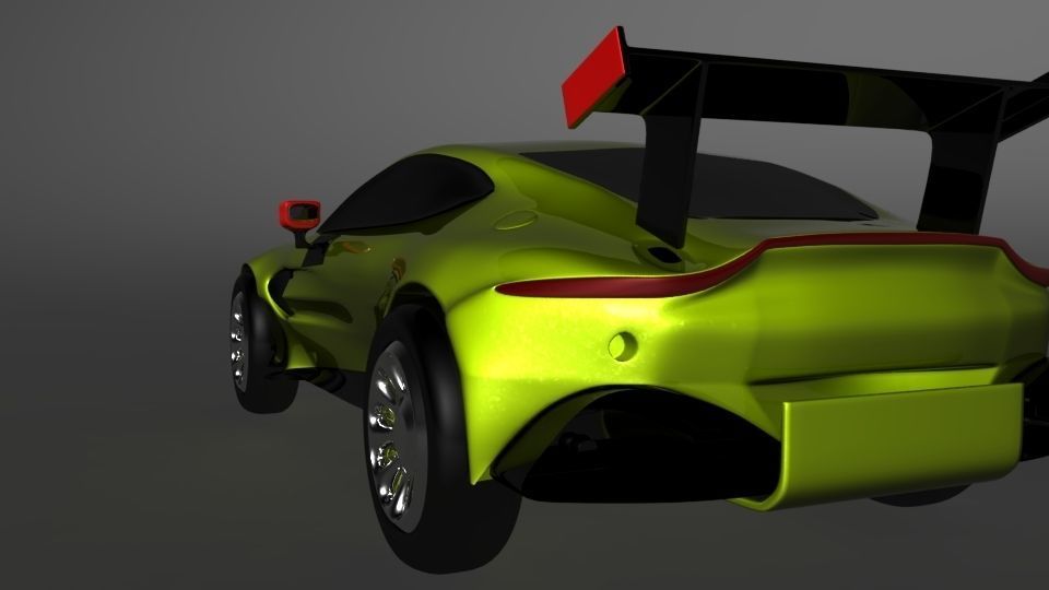 aston martin 2018 Low-poly 3D model_4