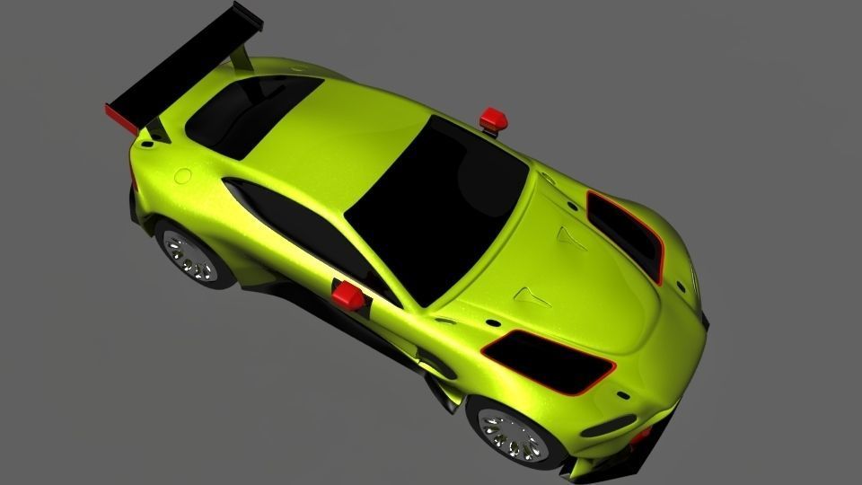 aston martin 2018 Low-poly 3D model_2
