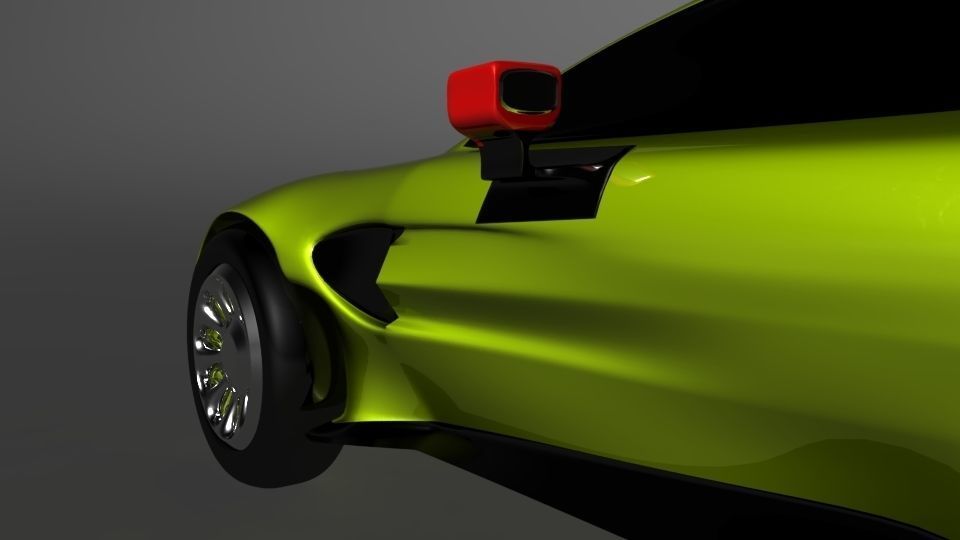 aston martin 2018 Low-poly 3D model_3