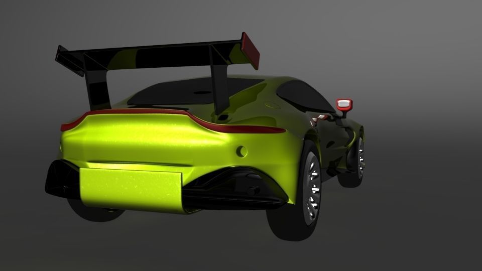 aston martin 2018 Low-poly 3D model_8