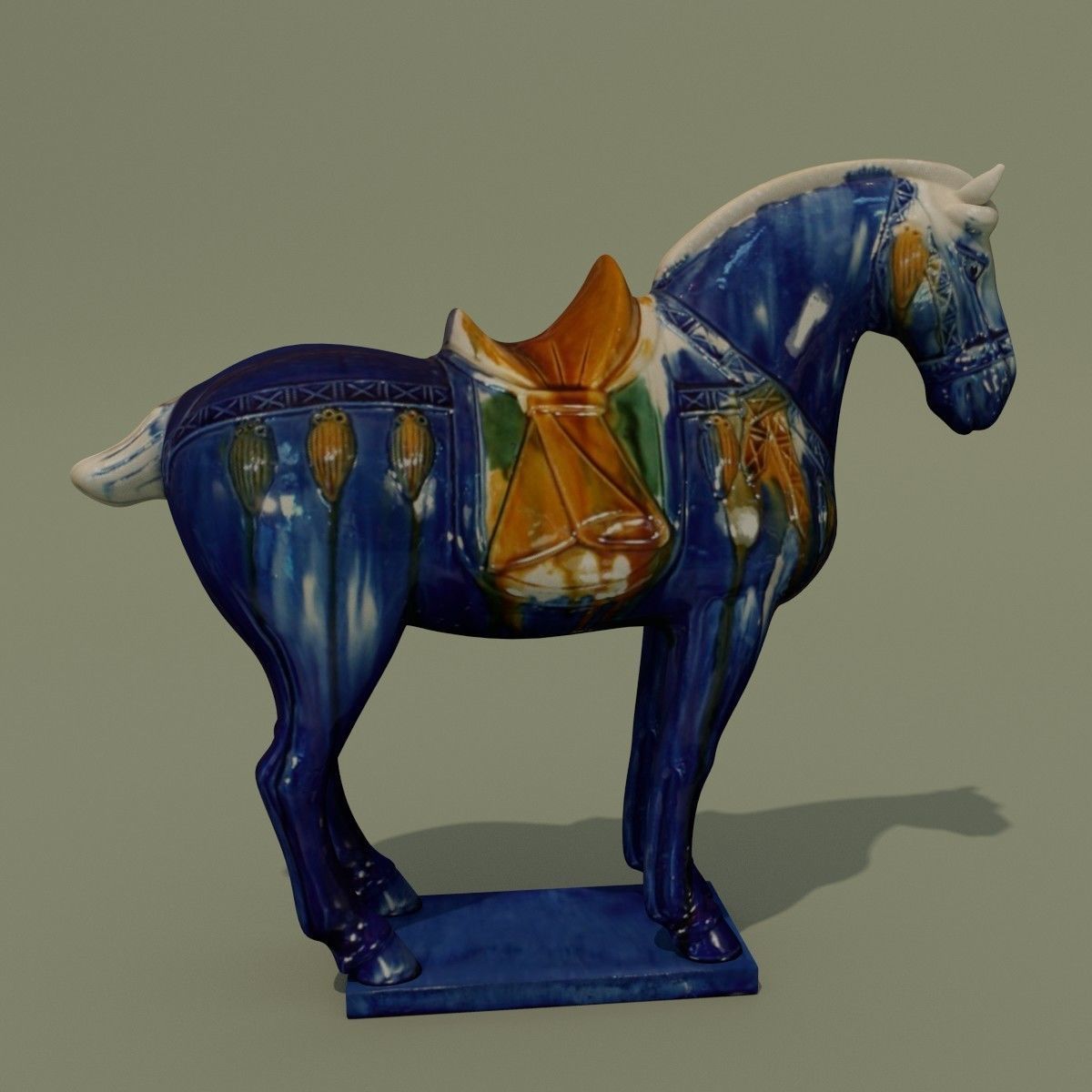 Horse Statuette Z2 3D model_1