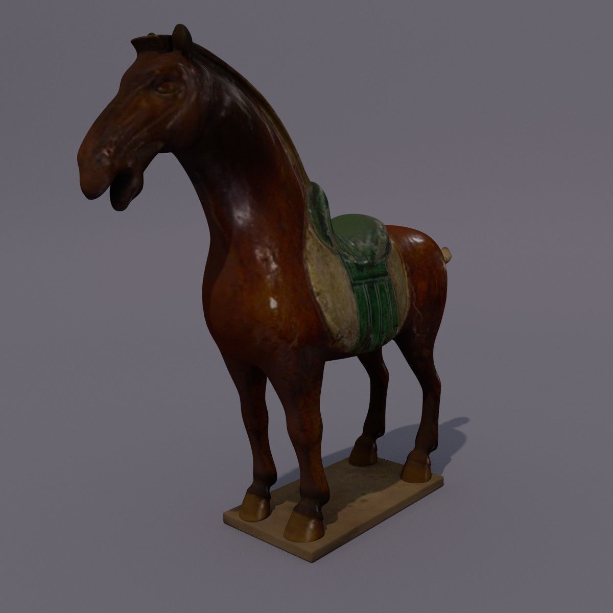 Horse Statuette Y 3D model_2