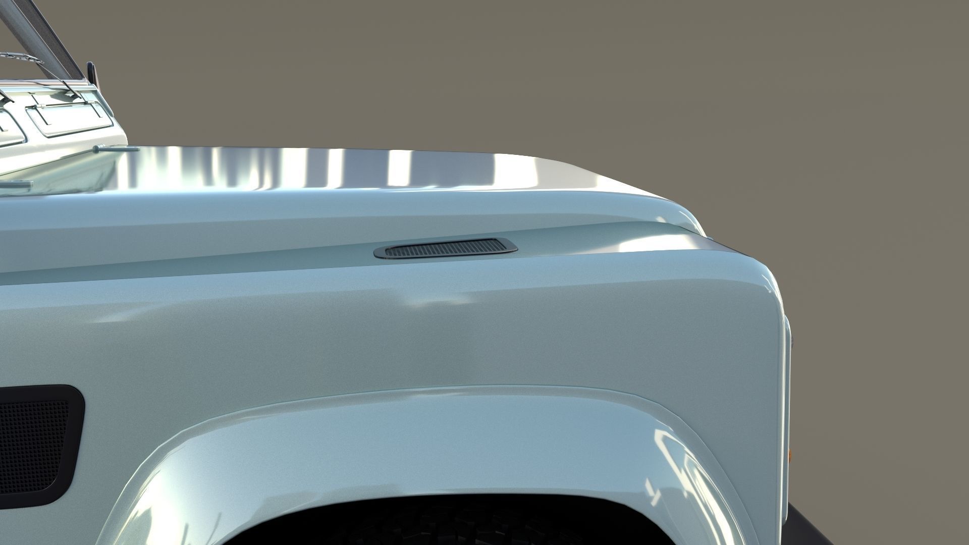 1985 Land Rover Defender 90 with interior ver 7 3D model_14