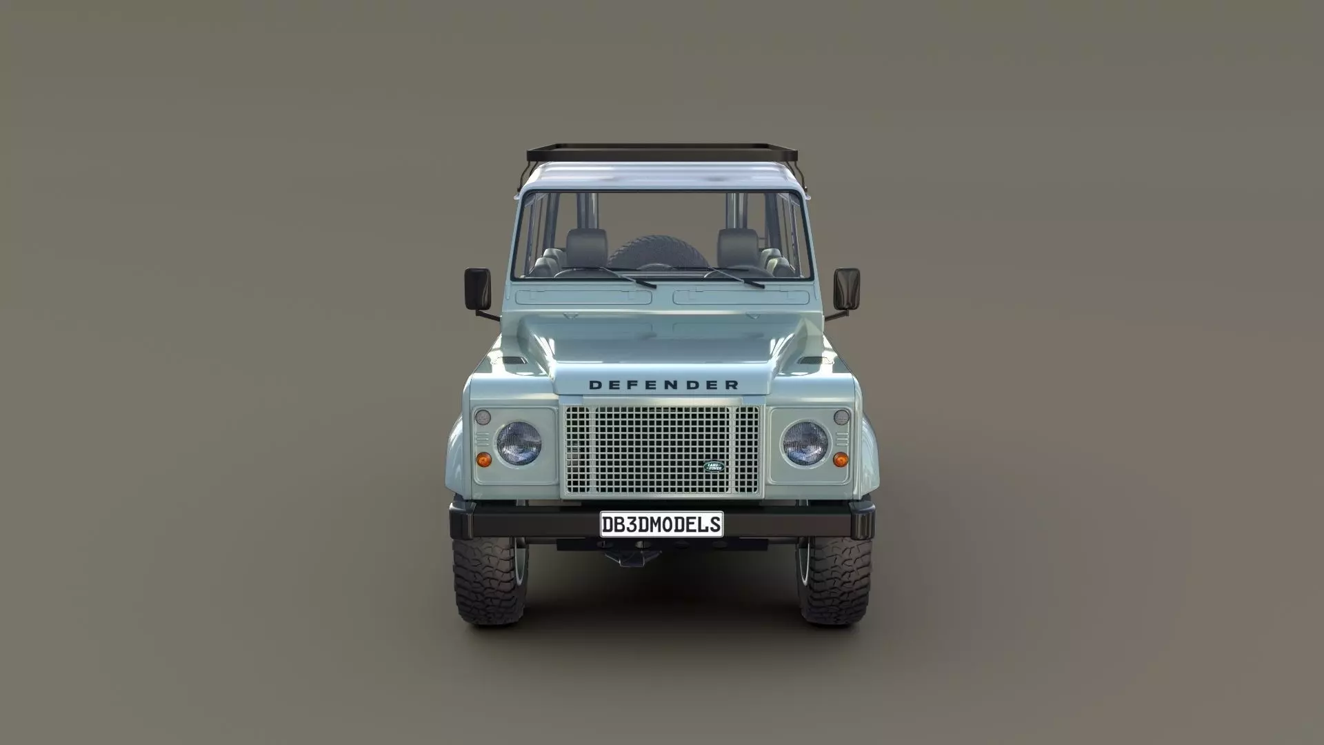 1985 Land Rover Defender 90 with interior ver 7 3D model_0