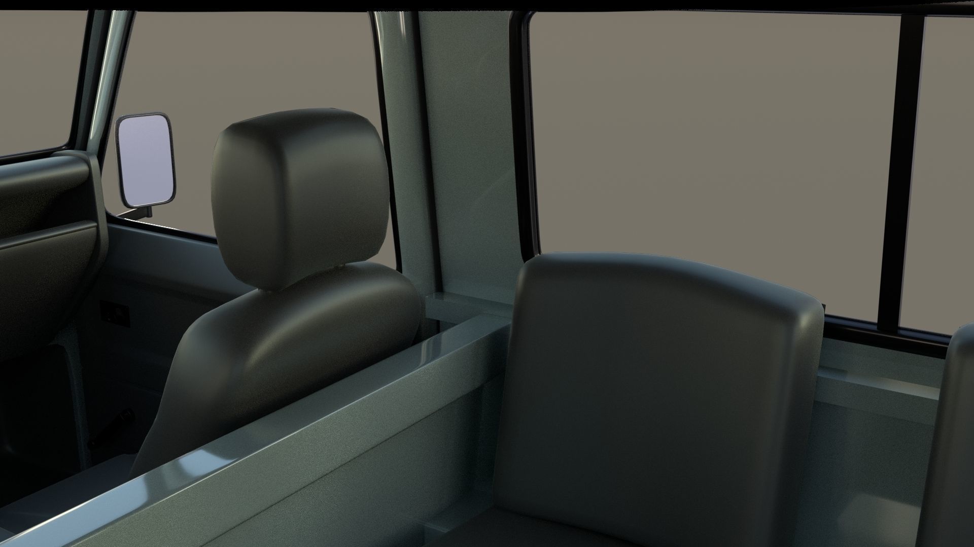 1985 Land Rover Defender 90 with interior ver 7 3D model_15