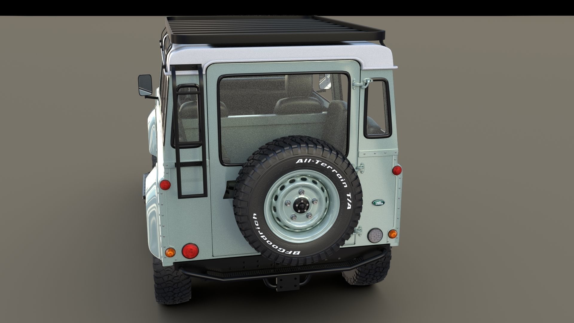 1985 Land Rover Defender 90 with interior ver 7 3D model_13