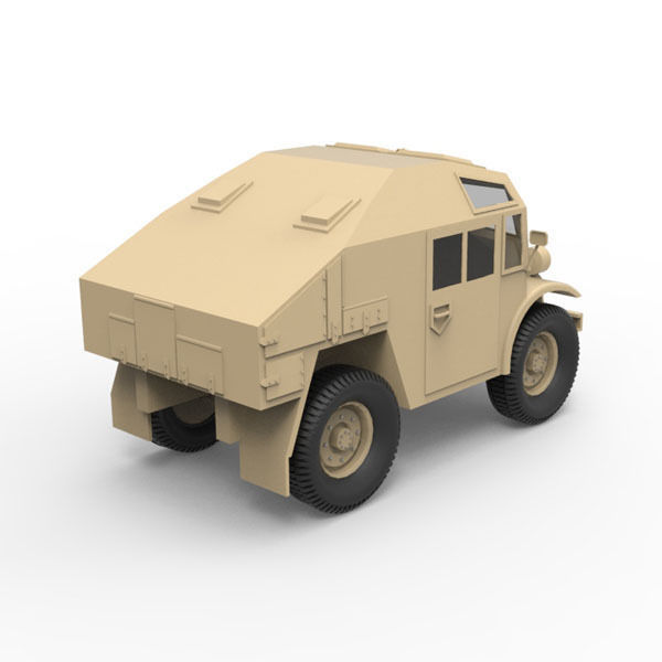 Canadian military pattern truck Low-poly 3D model_3