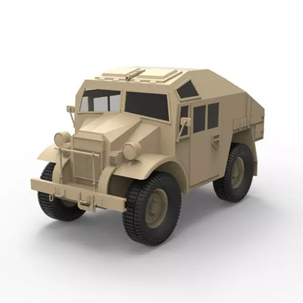 Canadian military pattern truck Low-poly 3D model_0