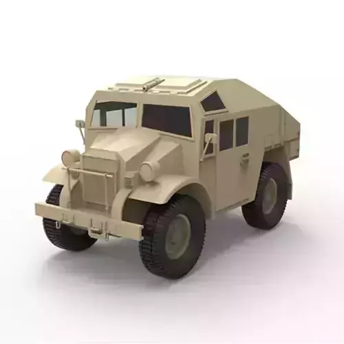  Canadian military pattern truck Low-poly 3D model