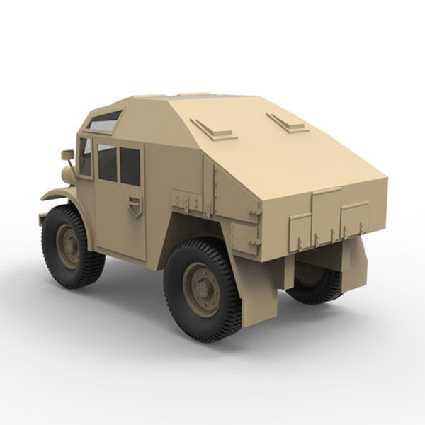 Canadian military pattern truck Low-poly 3D model_2