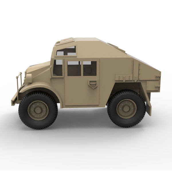 Canadian military pattern truck Low-poly 3D model_5