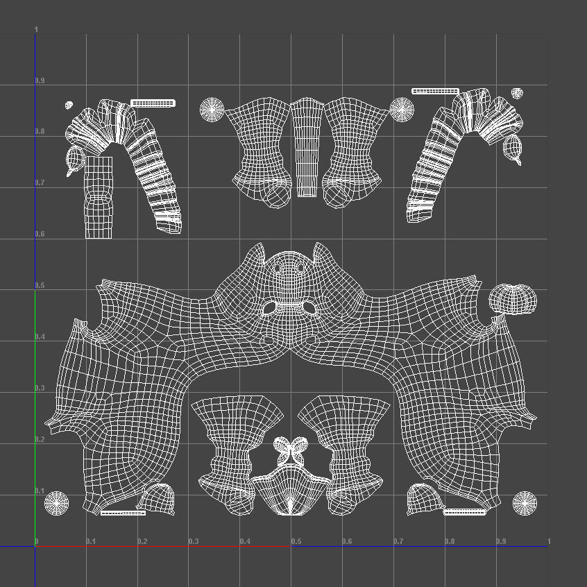 Cartoon Zebra 3D model_12