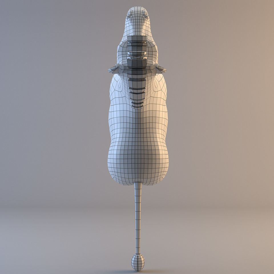 Cartoon Zebra 3D model_9