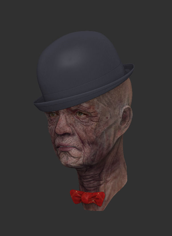 Old Man 3D model_2