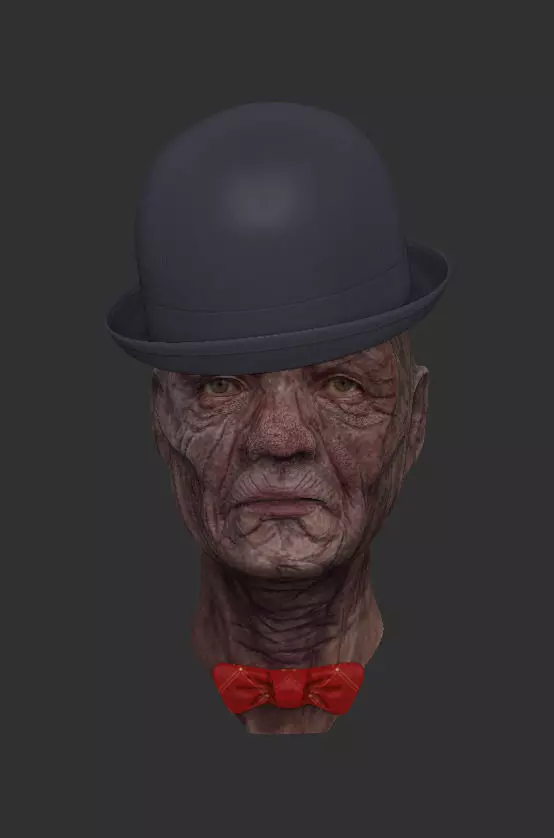 Old Man 3D model_0