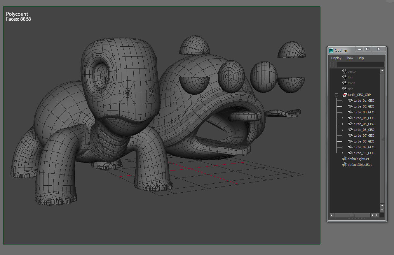 Cartoon Turtle 3D model_10