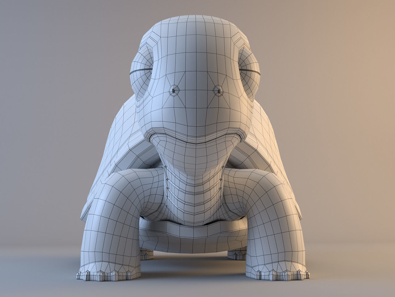 Cartoon Turtle 3D model_6