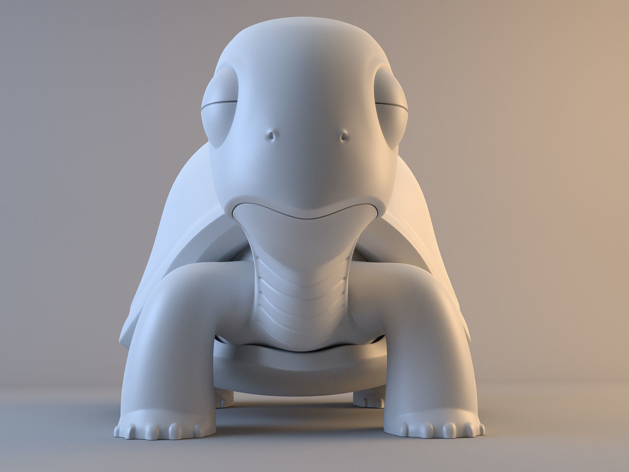 Cartoon Turtle 3D model_2