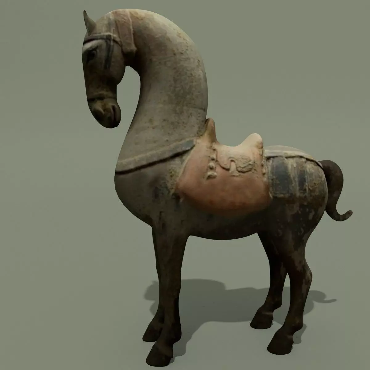 Horse Statuette T 3D model_0