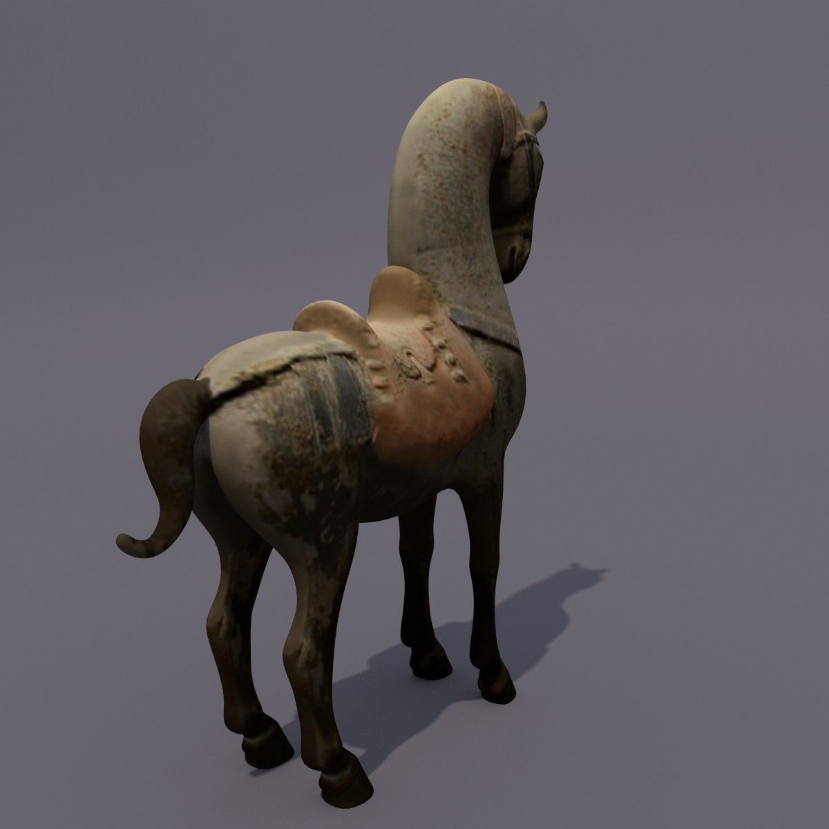 Horse Statuette T 3D model_4