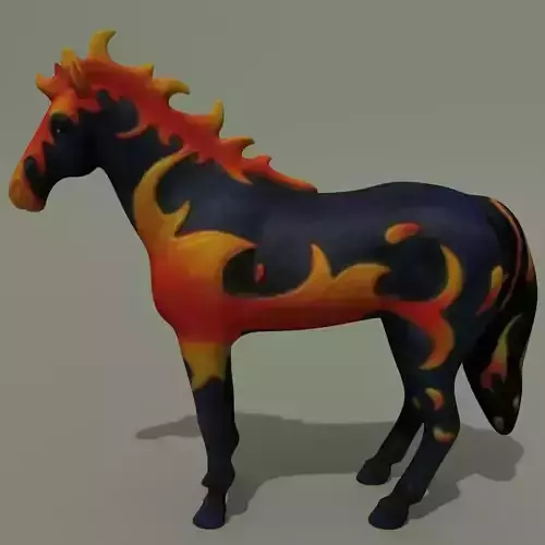 Horse Statuette Z4 3D model