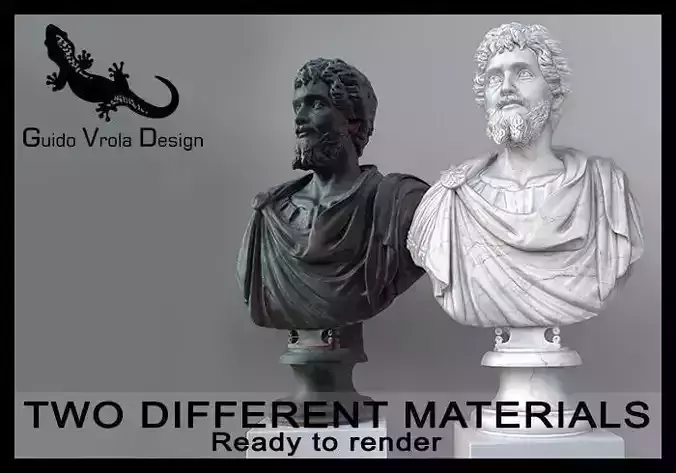 Bust of Septimius Severus Emperor 3D model