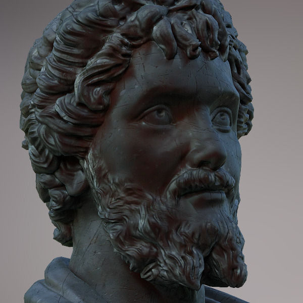Bust of Septimius Severus Emperor 3D model_12